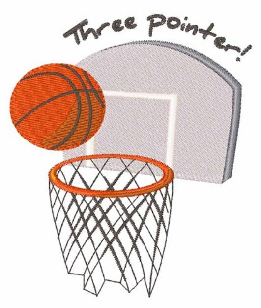 Picture of Three Pointer Machine Embroidery Design