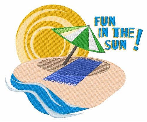 Fun In Sun Machine Embroidery Design