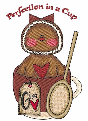 Cup Of Perfection Machine Embroidery Design