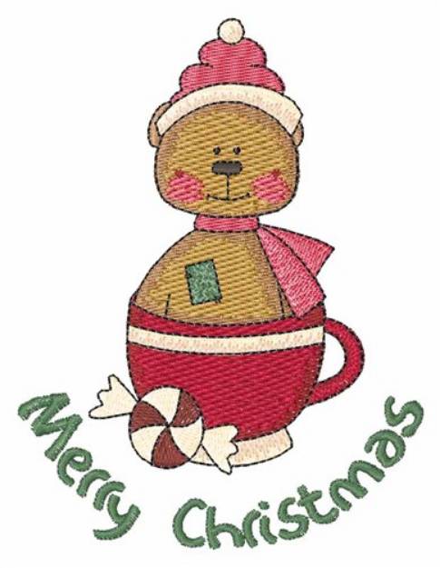 Picture of Merry Christmas Machine Embroidery Design