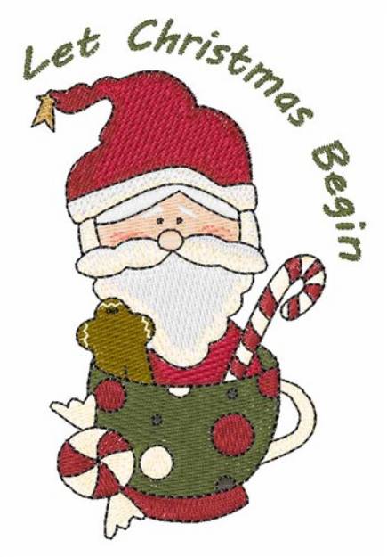 Picture of Christmas Begin Machine Embroidery Design