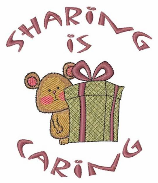 Picture of Sharing Is Caring Machine Embroidery Design