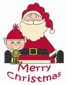 Picture of Merry Santa Machine Embroidery Design