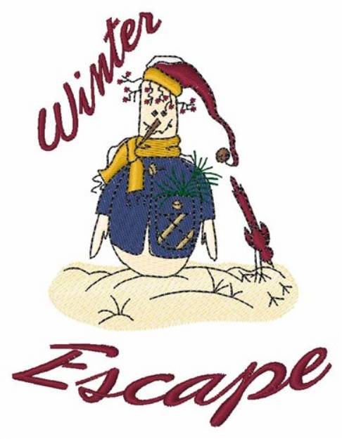 Picture of Winter Escape Machine Embroidery Design