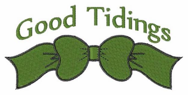 Picture of Good Tidings Machine Embroidery Design