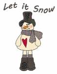 Picture of Let It Snow Machine Embroidery Design