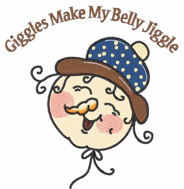 Picture of Giggles Snowman Machine Embroidery Design