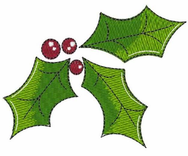 Picture of Holly Leaves Machine Embroidery Design