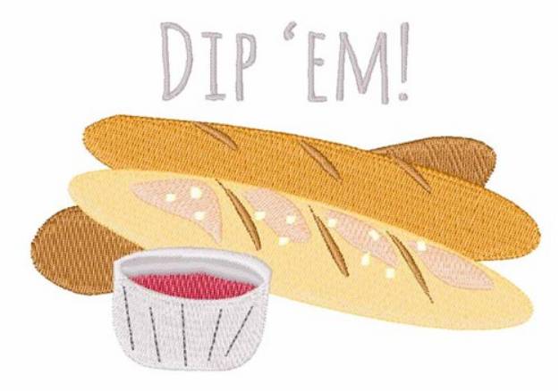 Picture of Dip "Em Machine Embroidery Design