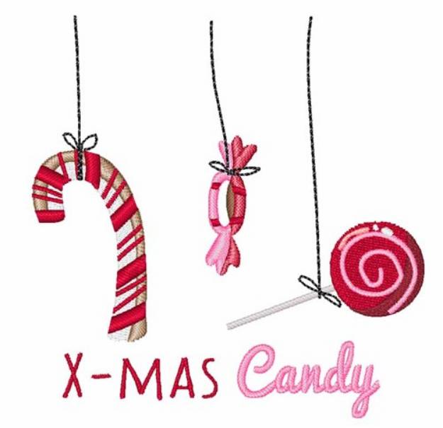 Picture of X-Mas Candy Machine Embroidery Design