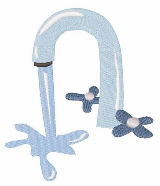 Picture of Water Faucet Machine Embroidery Design