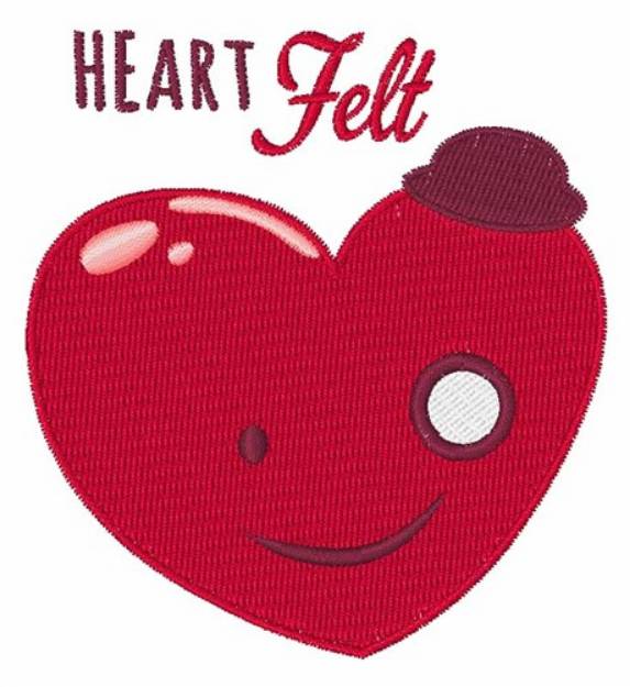 Picture of Heart Felt Machine Embroidery Design