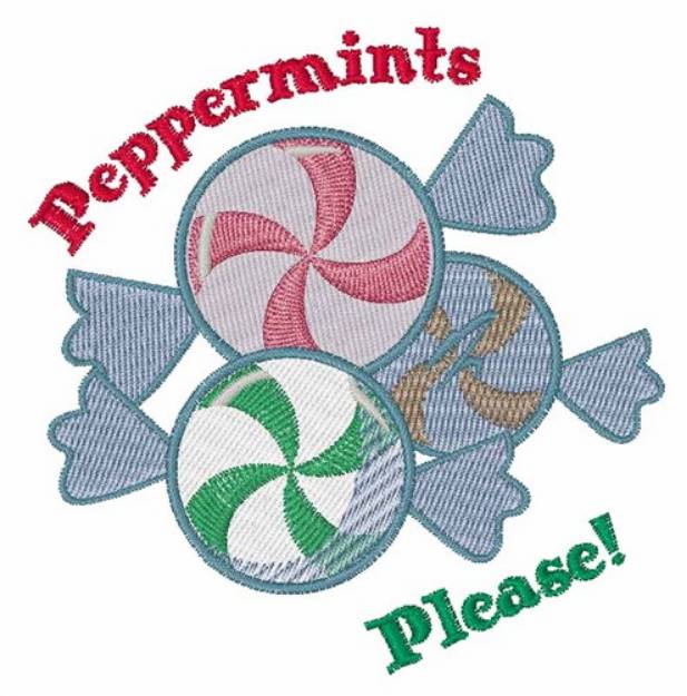 Picture of Peppermints Please Machine Embroidery Design