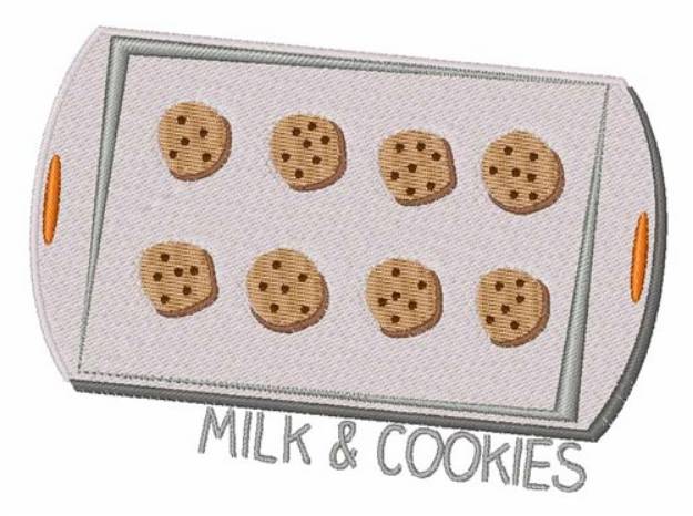 Picture of Milk & Cookies Machine Embroidery Design