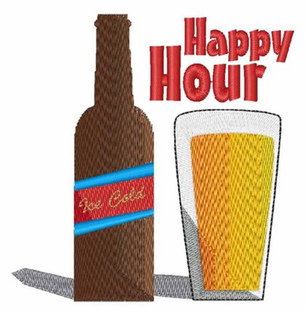 Picture of Happy Hour Machine Embroidery Design