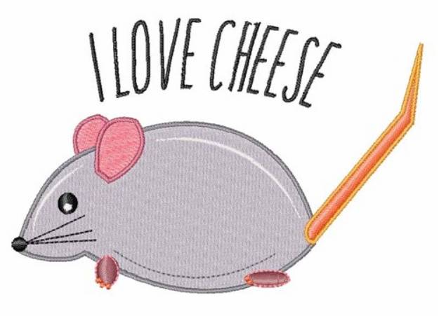 Picture of I Love Cheese Machine Embroidery Design