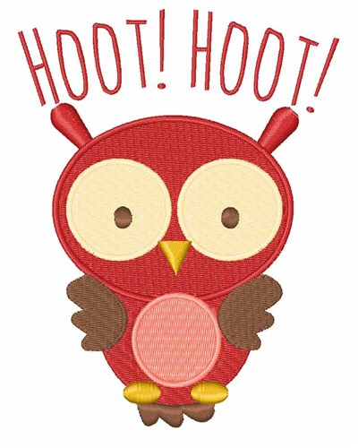 Hoot Hoot Machine Embroidery Design
