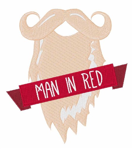 Man In Red Machine Embroidery Design
