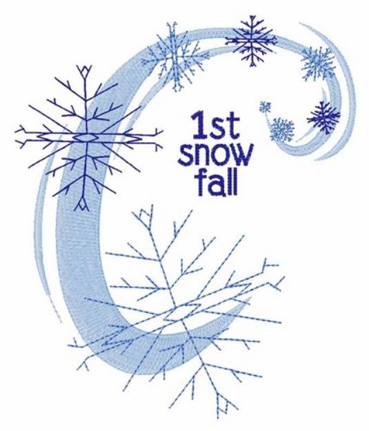 Picture of 1st Snow Fall Machine Embroidery Design