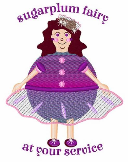 Picture of the Sugarplum Fairy Machine Embroidery Design