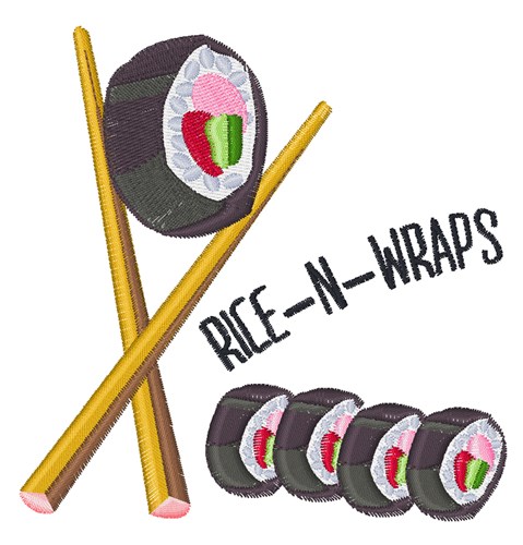 Rice N Wraps Machine Embroidery Design