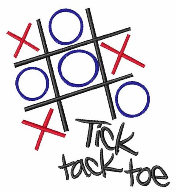 Picture of Tic Tac Toe Machine Embroidery Design