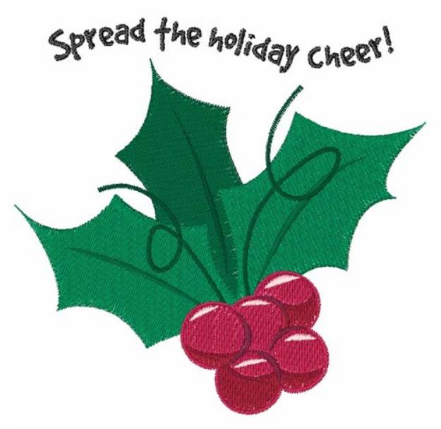 Picture of Holiday Cheer Machine Embroidery Design