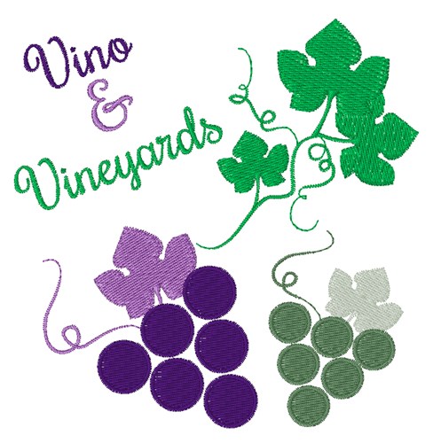 Vineyards Machine Embroidery Design