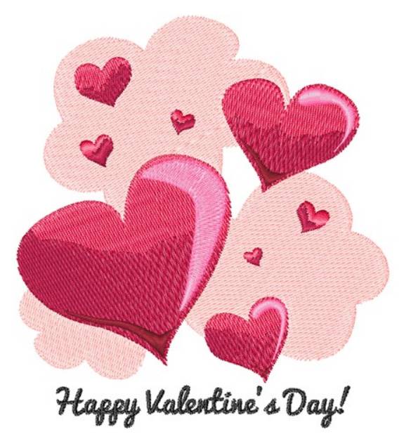 Picture of Happy Valentines Machine Embroidery Design