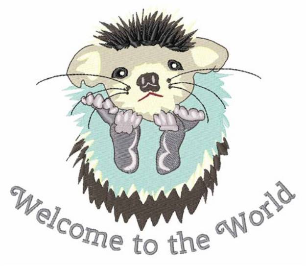 Picture of Welcome To World Machine Embroidery Design