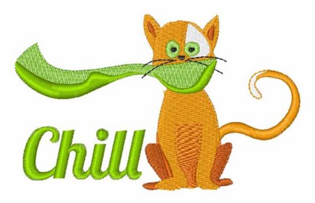 Picture of Chill Cat Machine Embroidery Design