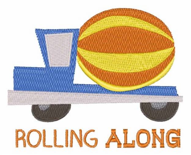 Picture of Rolling Along Machine Embroidery Design