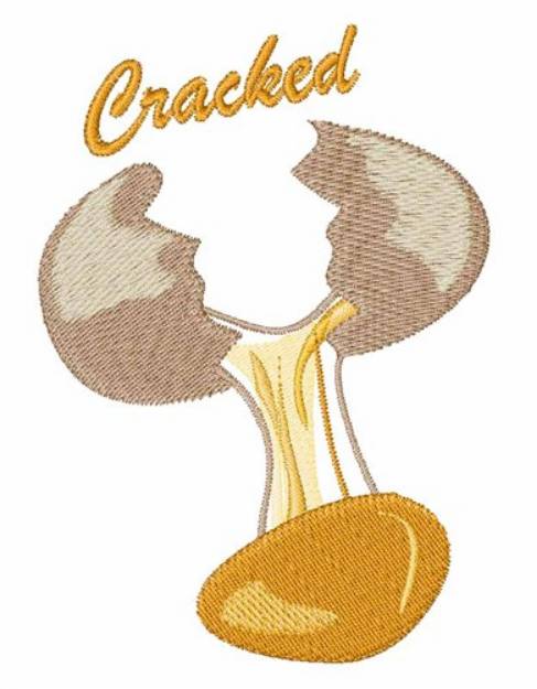 Picture of Egg Cracked Machine Embroidery Design