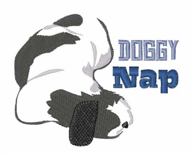 Picture of Doggy Nap Machine Embroidery Design