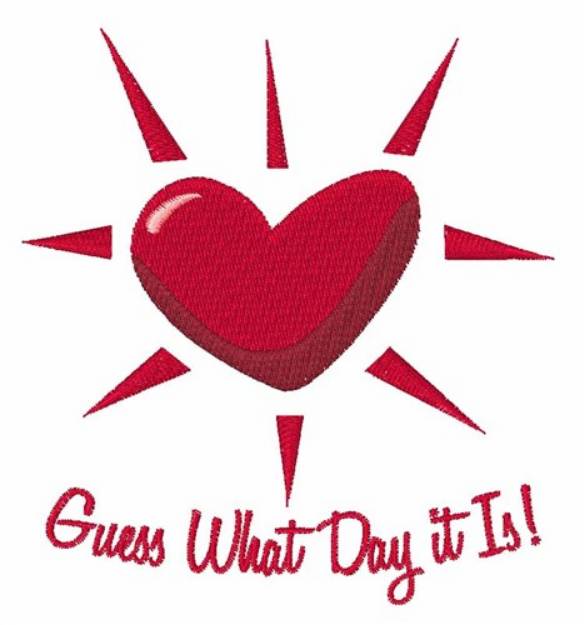 Picture of Guess What Day Machine Embroidery Design