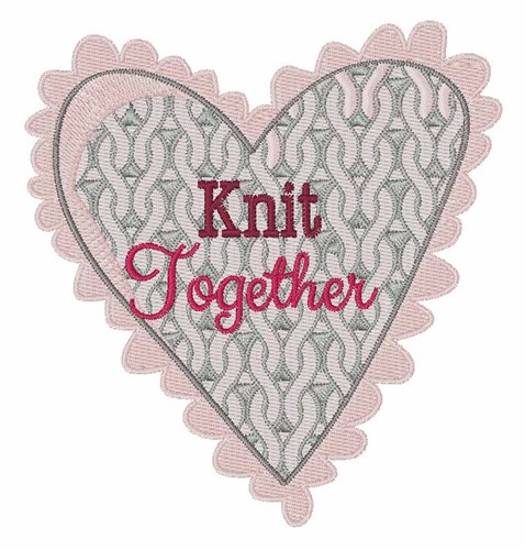 Knit Together Machine Embroidery Design