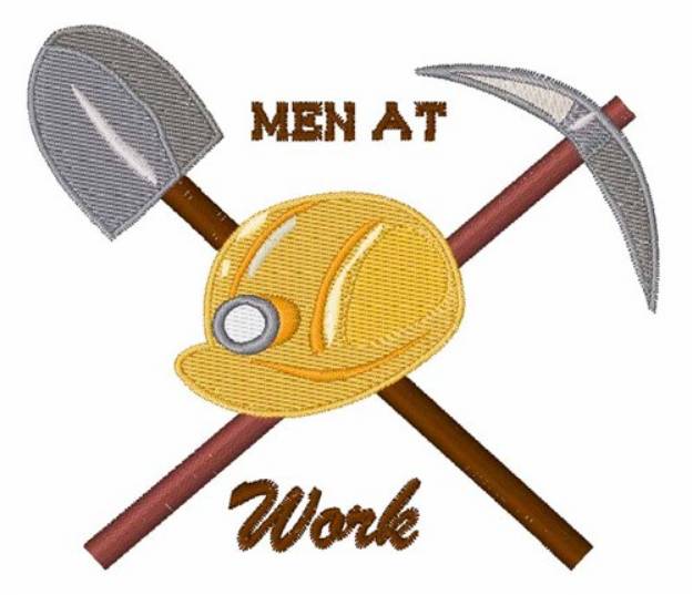 Picture of Men at Work Machine Embroidery Design