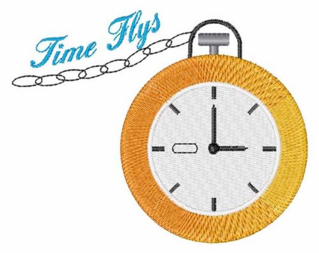 Picture of Time Flys Machine Embroidery Design