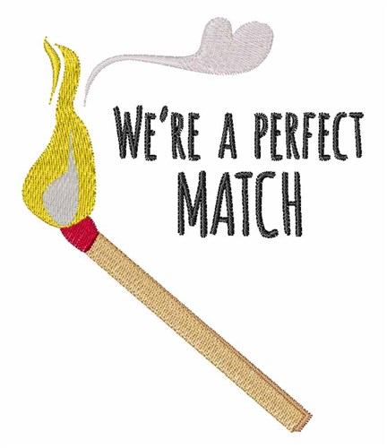 Perfect Match Machine Embroidery Design