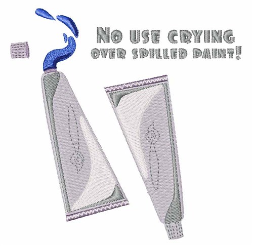 Spilled Paint Machine Embroidery Design