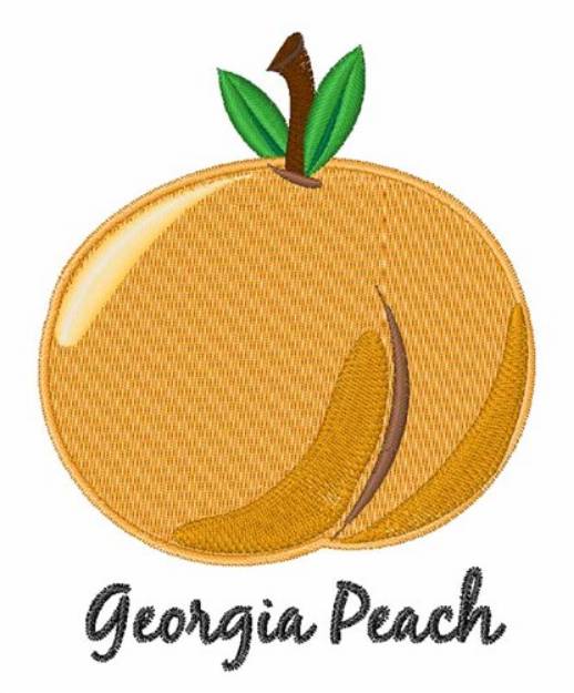 Picture of Georgia Peach Machine Embroidery Design