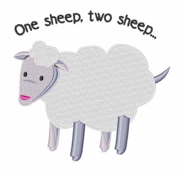 Picture of One Sheep Machine Embroidery Design