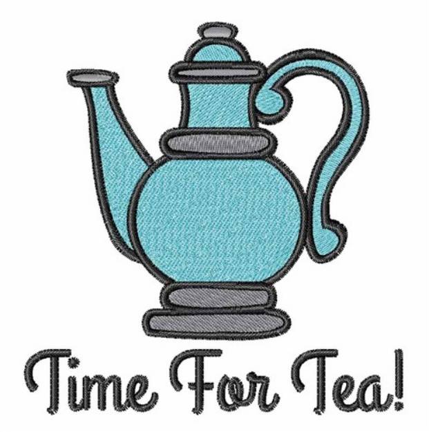 Picture of Time for Tea Machine Embroidery Design