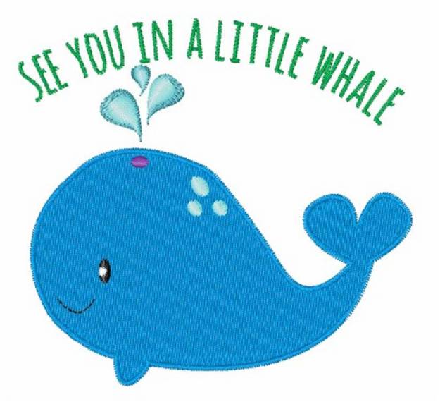 Picture of Little Whale Machine Embroidery Design