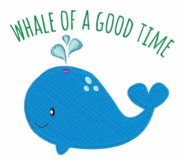 Picture of Whale Time Machine Embroidery Design