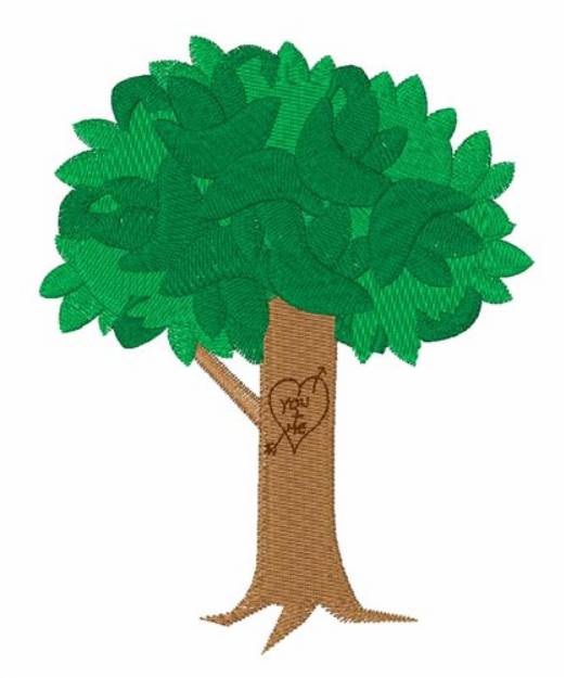 Picture of Love Tree Machine Embroidery Design