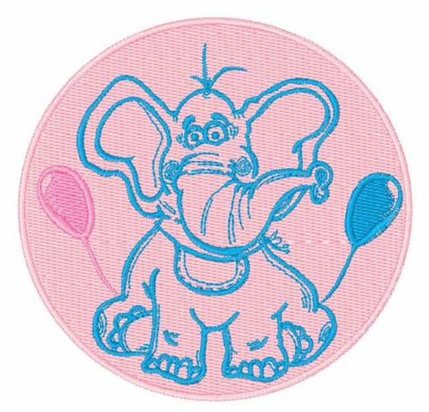 Picture of Baby Elelphant Machine Embroidery Design
