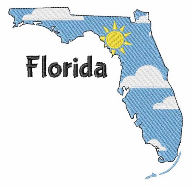 Picture of Florida Scene Machine Embroidery Design