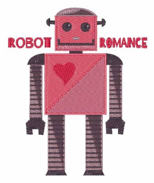 Picture of Robot Romance Machine Embroidery Design