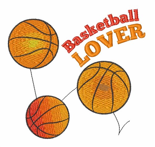 Basketball Lover Machine Embroidery Design